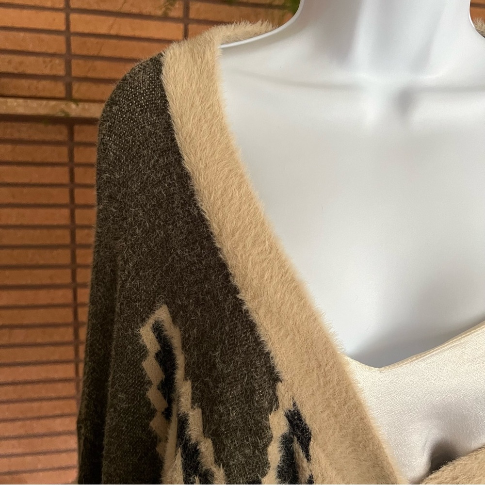 Like New, Soft Aztec Button Up Cardigan - Picture 6 of 9